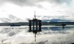 After a two-month journey from the other side of the world, a rig has returned to the Cromarty Firth