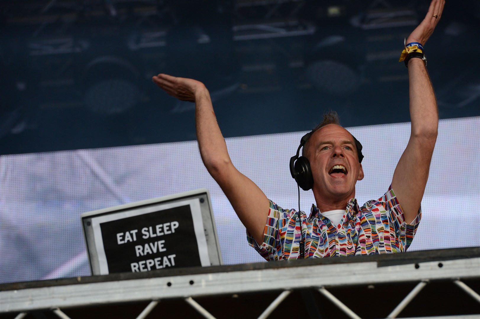 RockNess 2013 with Fatboy Slim on the main stage on Saturday night. Picture: Alasdair Allen