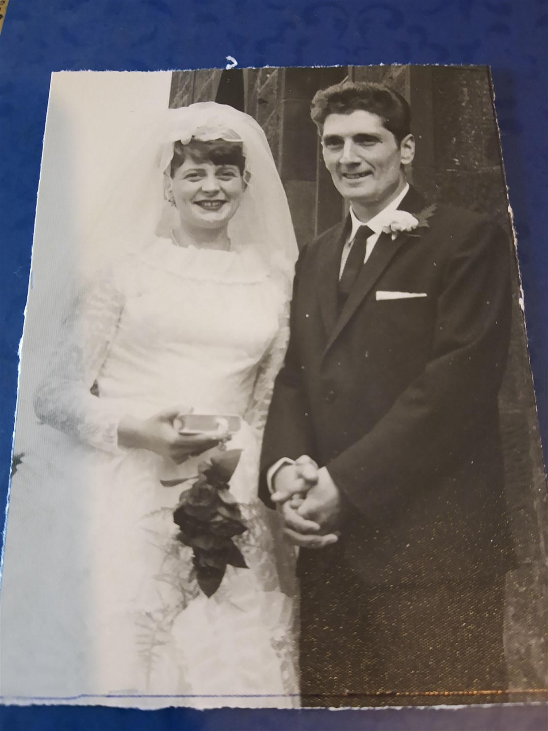 Joyce Martin on her wedding day to Herbert Hendry in 1966.
