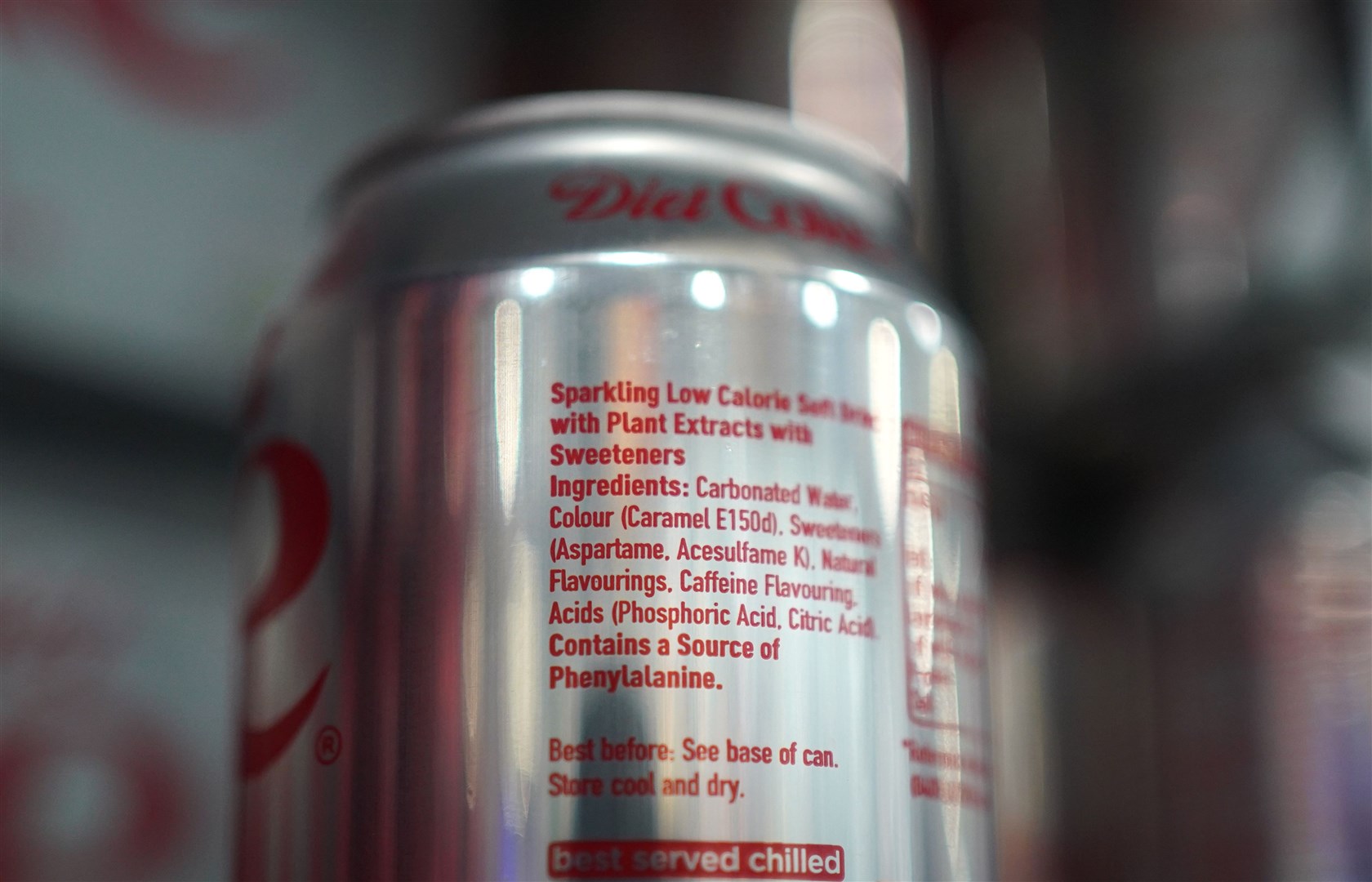 Aspartame appears as a sweetener in cans of Diet Coke (PA)