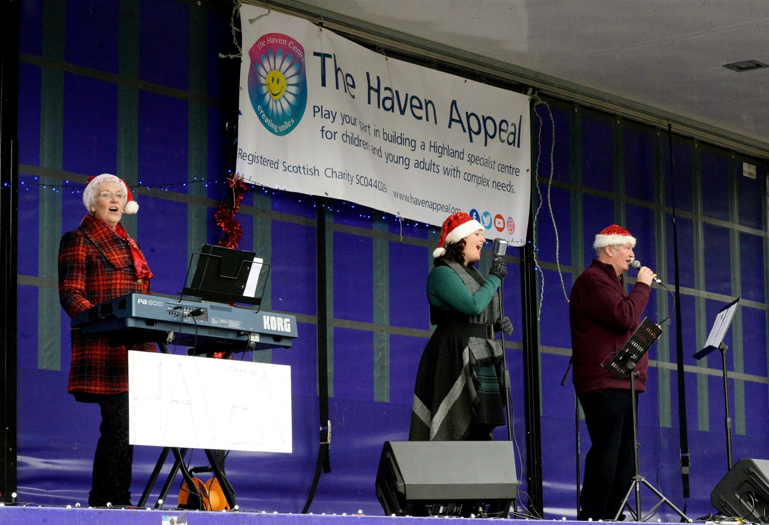 Getting into the Christmas spirit for the Haven Appeal.