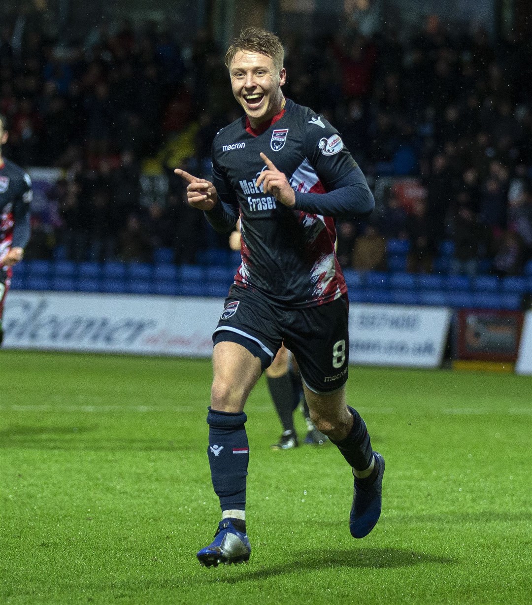 Jamie Lindsay's injury-time goal saved a point for Ross County against Dundee United. Picture: Ken Macpherson