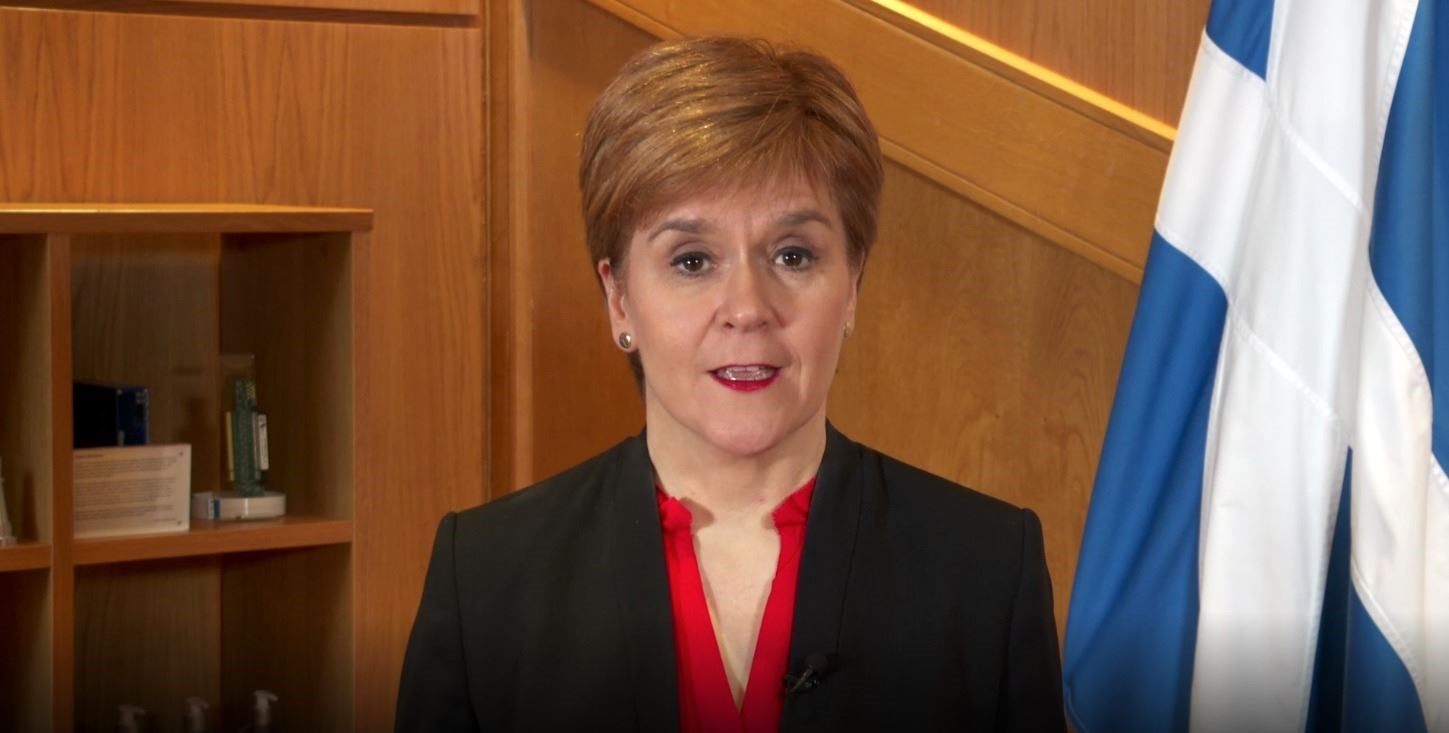 First Minister Nicola Sturgeon: 'However, all of us yearn to meet with friends and loved ones indoors again, and I know this is especially important for those who live alone.So we will keep this under ongoing review and will seek to restore as much normality just as soon as it is safe to do so.'