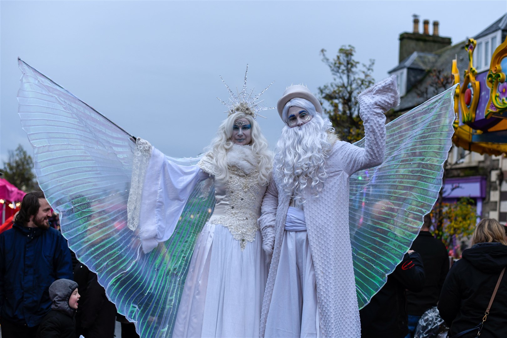 Ice King and Queen, Fly Agaric performing arts ...Picture: Stuart Wilson.