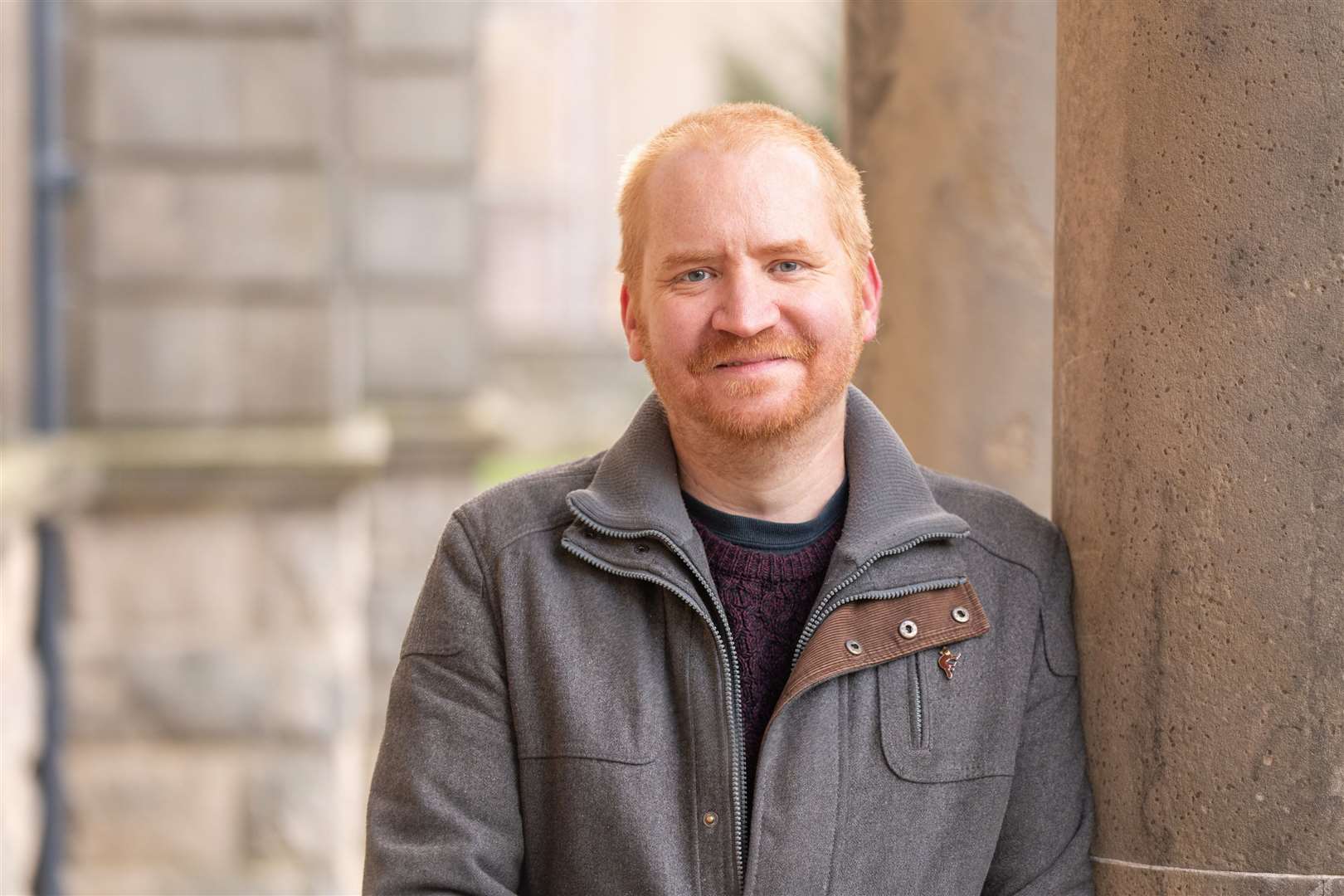 Gary Groves, 2021 winner Peter May Fiction Prize, UHIPhotographed at Moray College UHI, December 2021