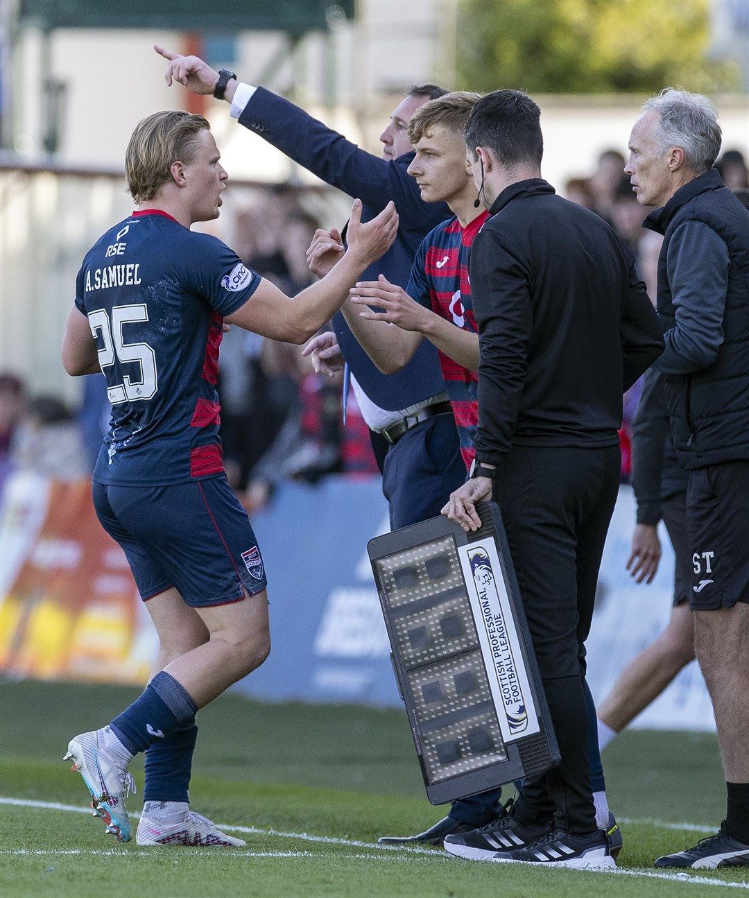 Ross County's Jamie Williamson makes his debut in place of Alex Samuel. Picture: Ken Macpherson