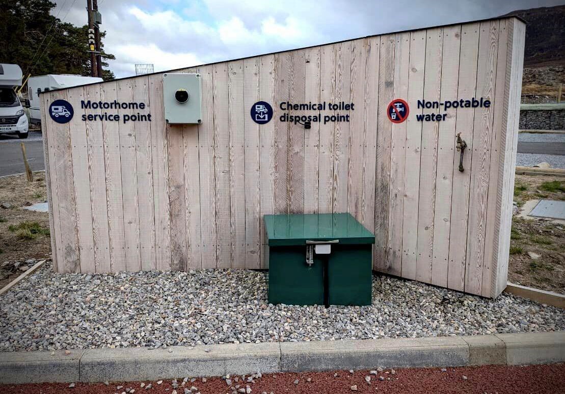 Corrieshalloch Gorge Visitor Centre's motorhome waste facilities.Picture: NTS