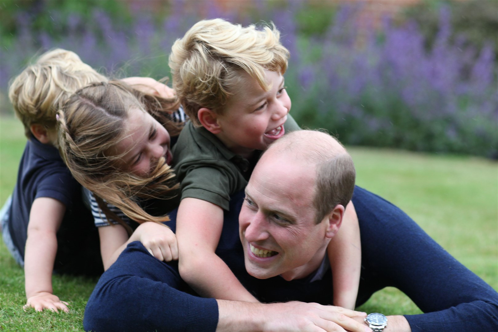 William said he wants to ‘hand the planet in a better state then we found it’ to his children, George, Charlotte and Louis (Duchess of Cambridge/PA)