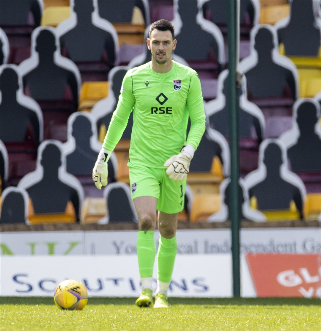 Picture - Ken Macpherson, Inverness. Motherwell(1) v Ross County(2). 16.05.21. Ross County 'keeper Ross Laidlaw.
