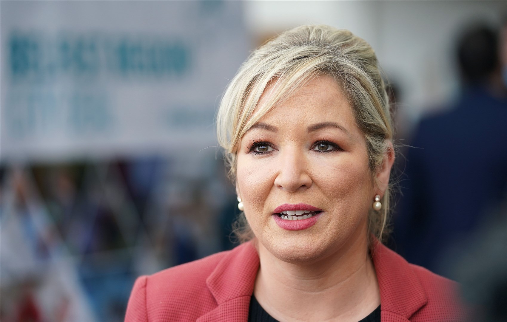Sinn Fein deputy First Minister Michelle O’Neill said Edwin Poots is exposing himself to ‘public ridicule’ (Brian Lawless/PA)