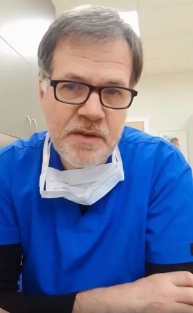 Dr Miles Mack in a video message to patients.