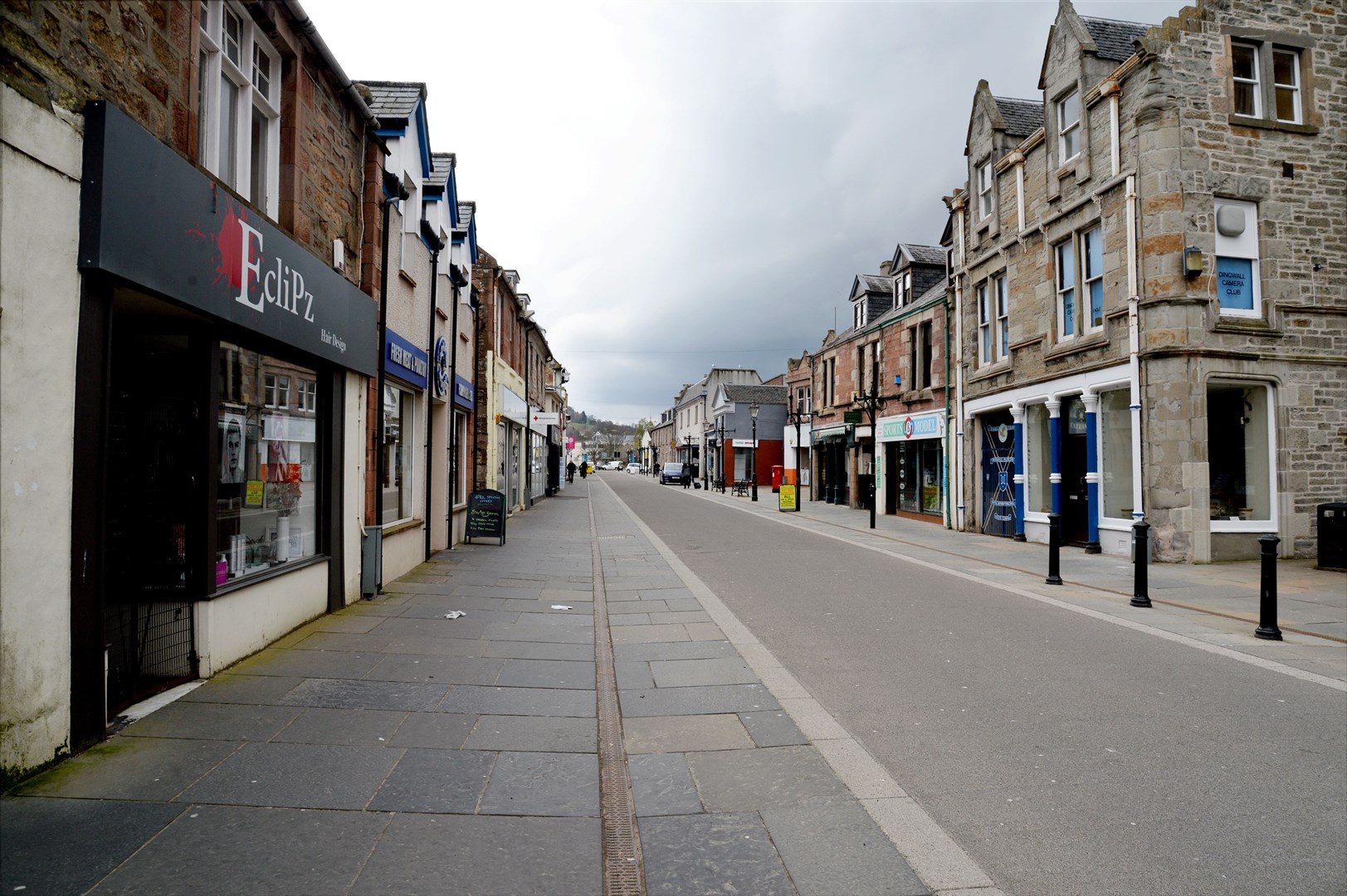 Dingwall High Street traders are amongst those in Ross-shire hoping to bounce back from the impact of coronavirus on business. Picture: Callum Mackay