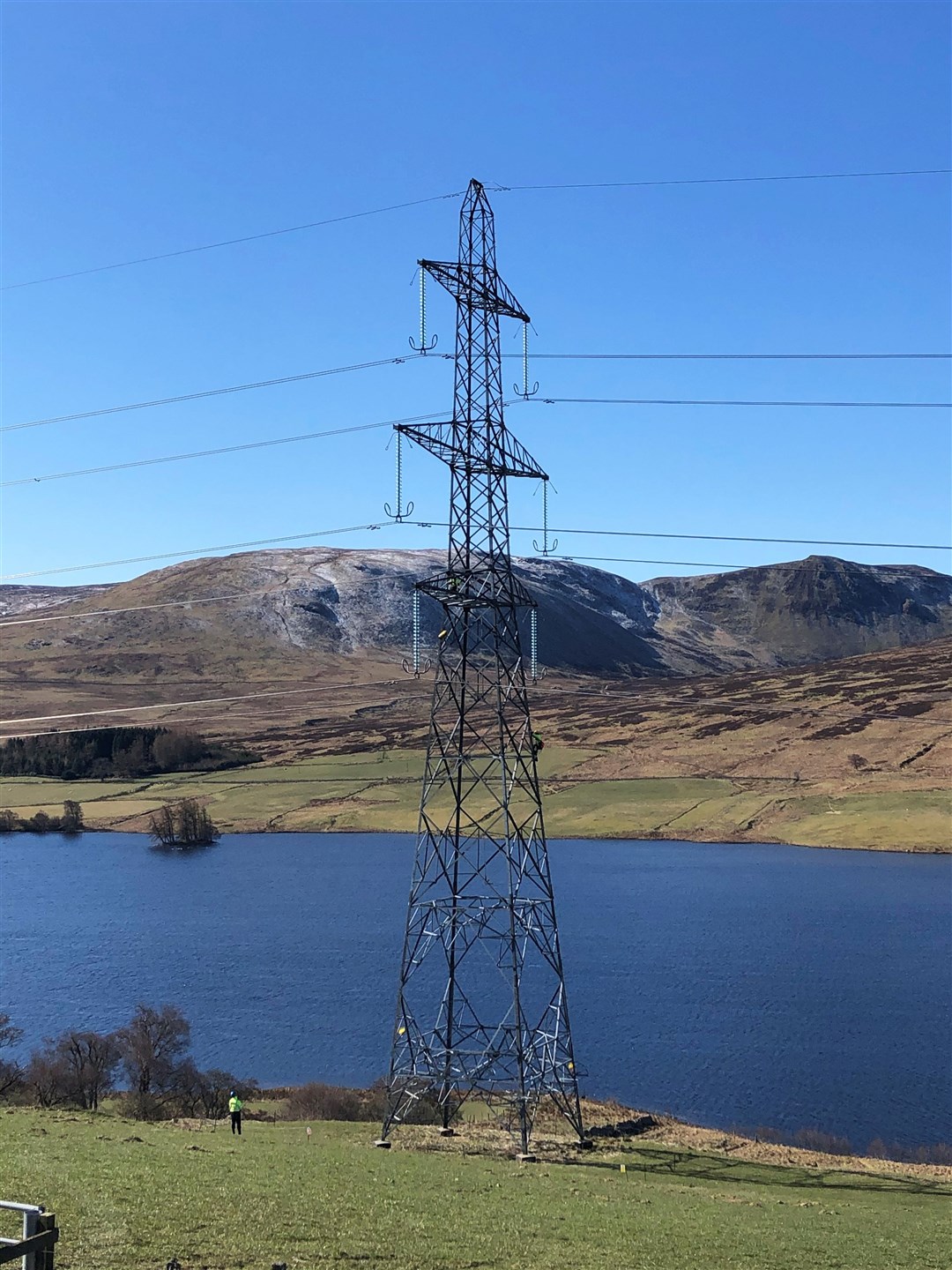 Existing pylons on the Beauly to Denny power line. Picture: SSEN Transmission