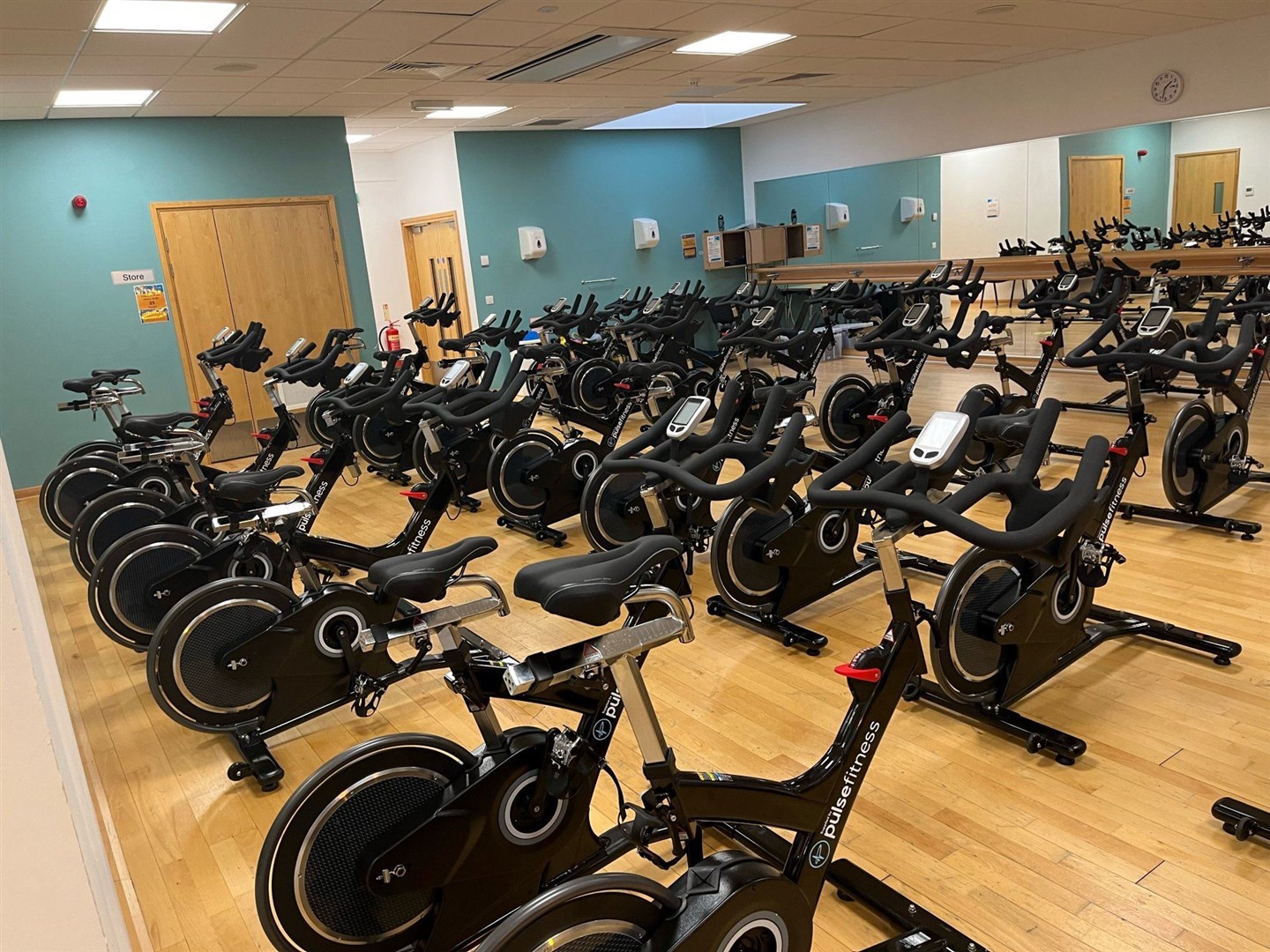 The new spin bikes at Dingwall Leisure Centre.