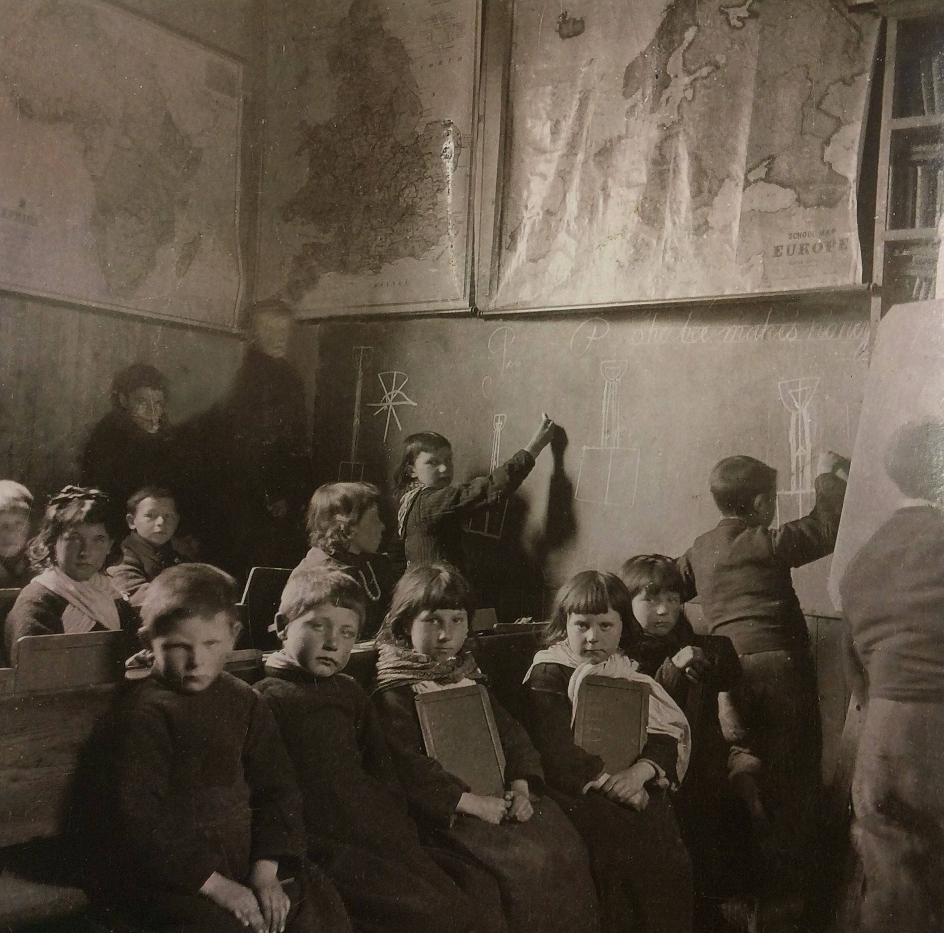 Pupils in St Kilda school.