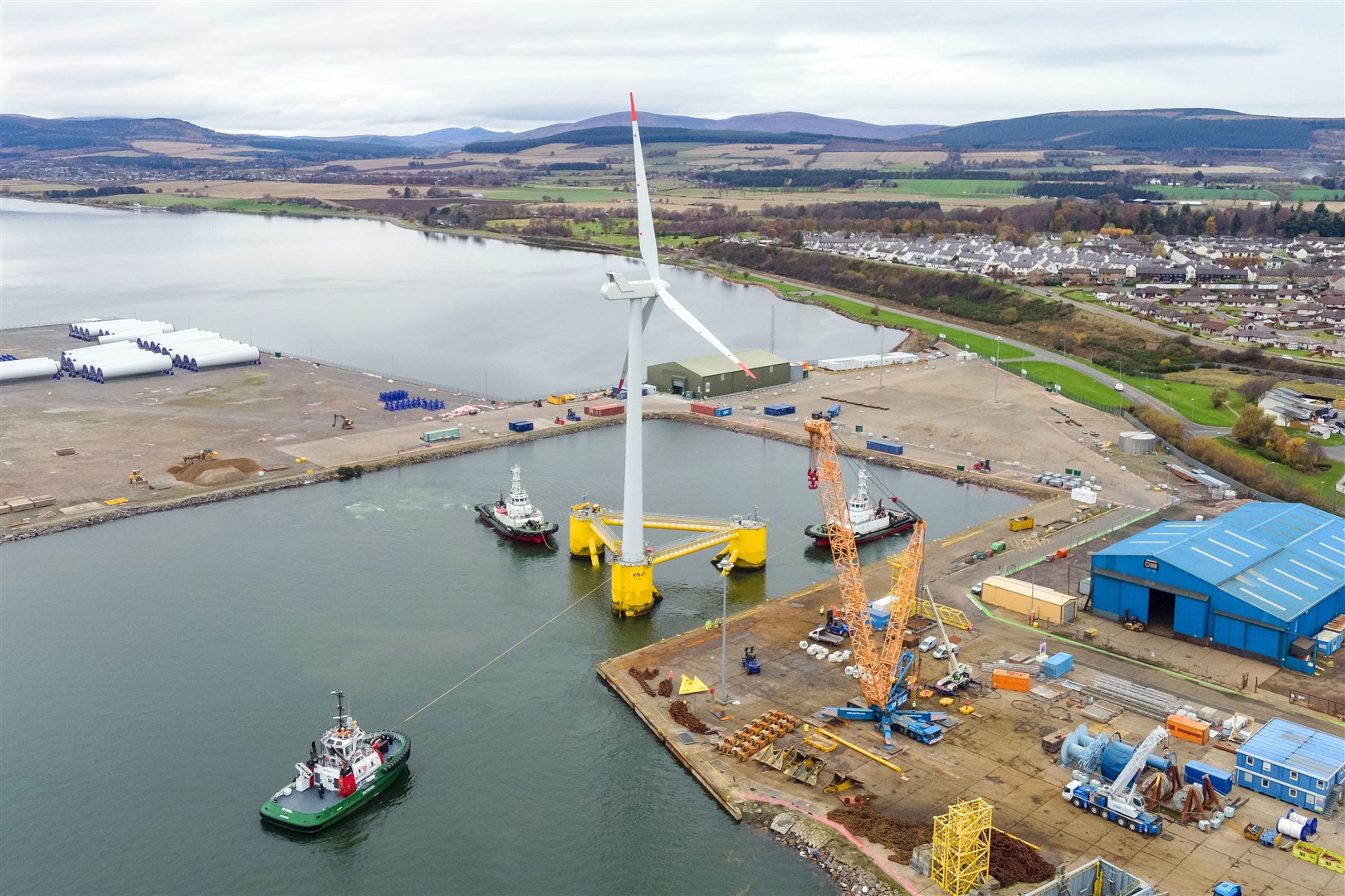 A floating offshore wind unit based in the Cromarty Firth.