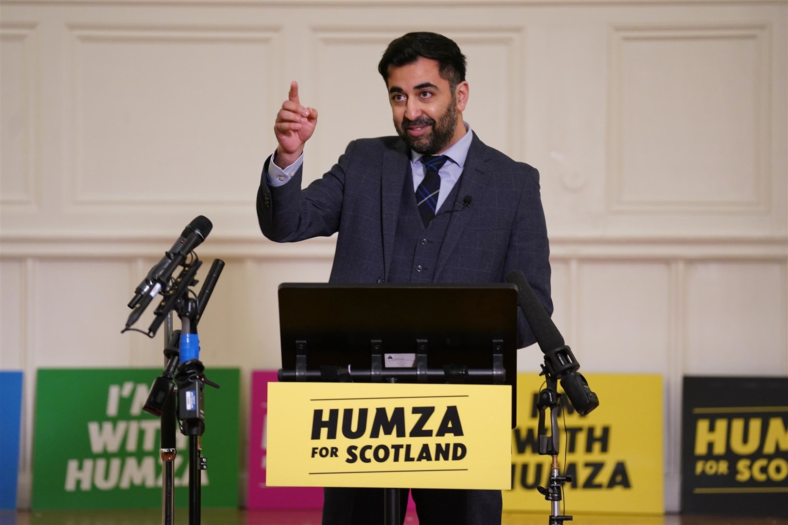 Humza Yousaf has vowed to challenge the UK Government over its decision to block laws reforming the gender recognition process in Scotland (Andrew Milligan/PA)