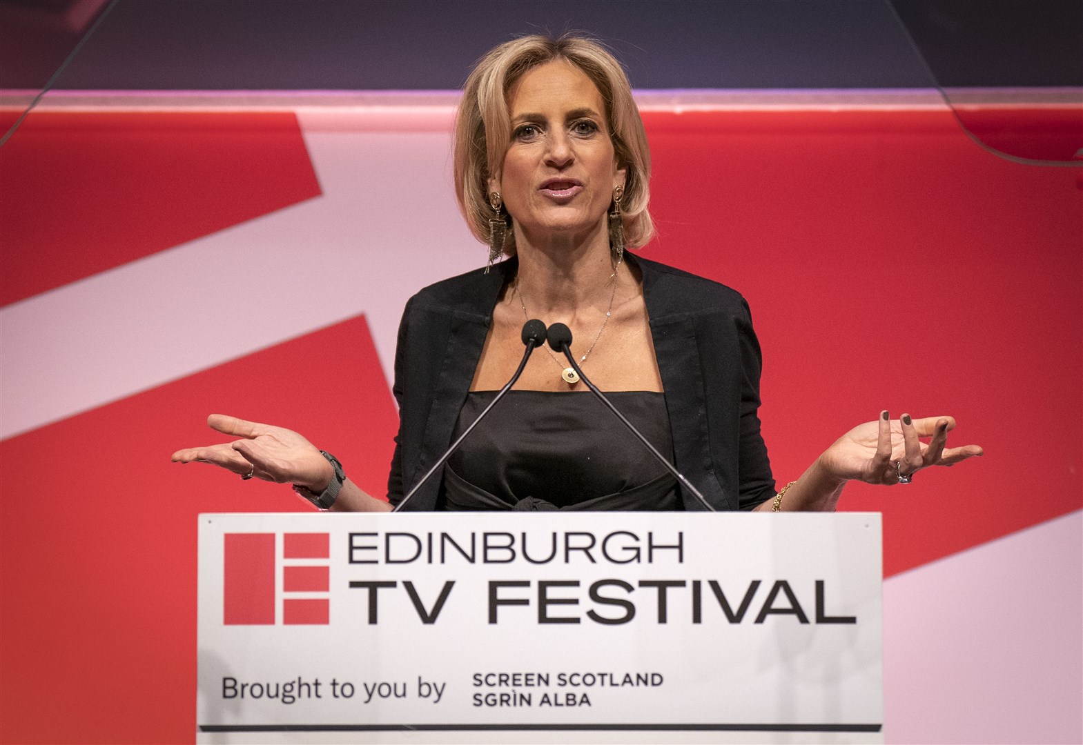 Emily Maitlis delivered this year’s MacTaggart Lecture (Jane Barlow/PA)