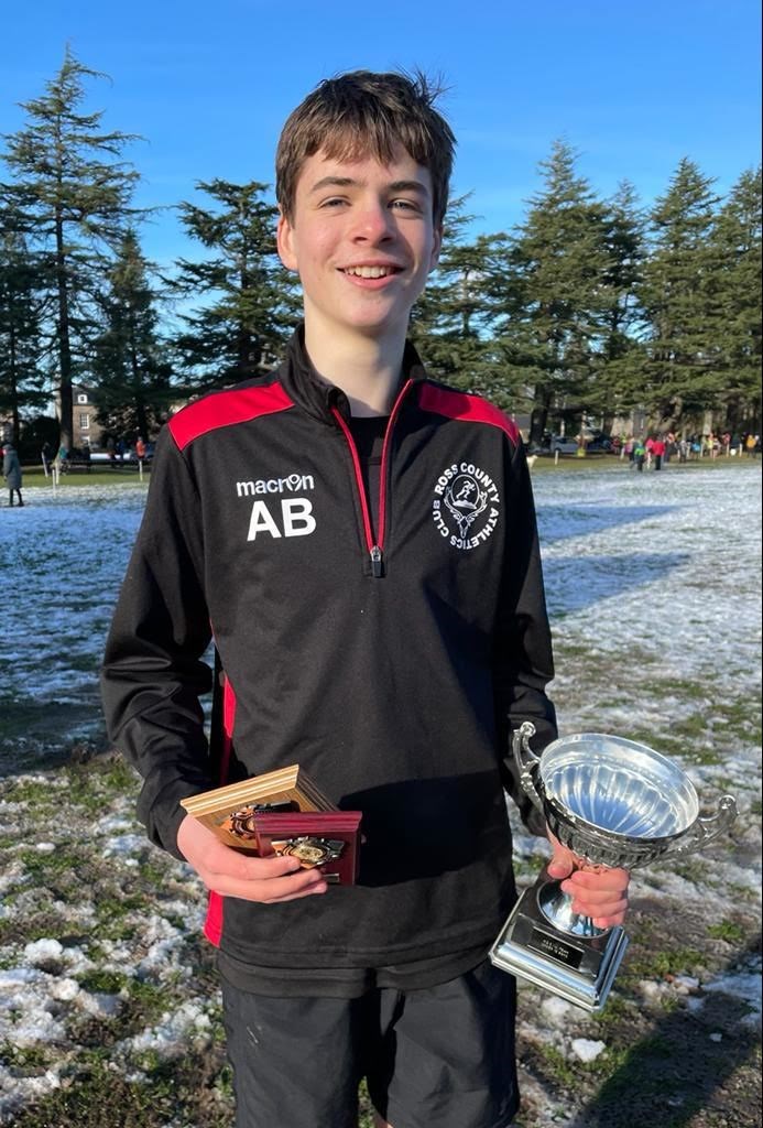 Ross County Athletics Club's Andrew Baird swept the 2021/22 season's races in the under-15 boys category.