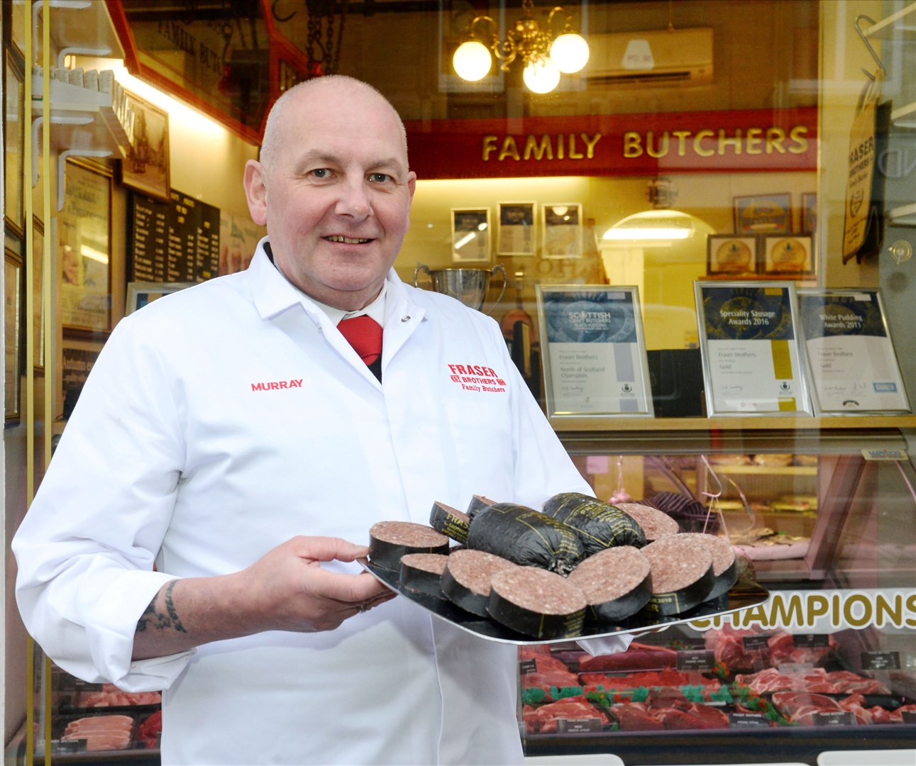 Murray Mackay of Frasers Brothers Butchers Dingwall. Picture Gary Anthony
