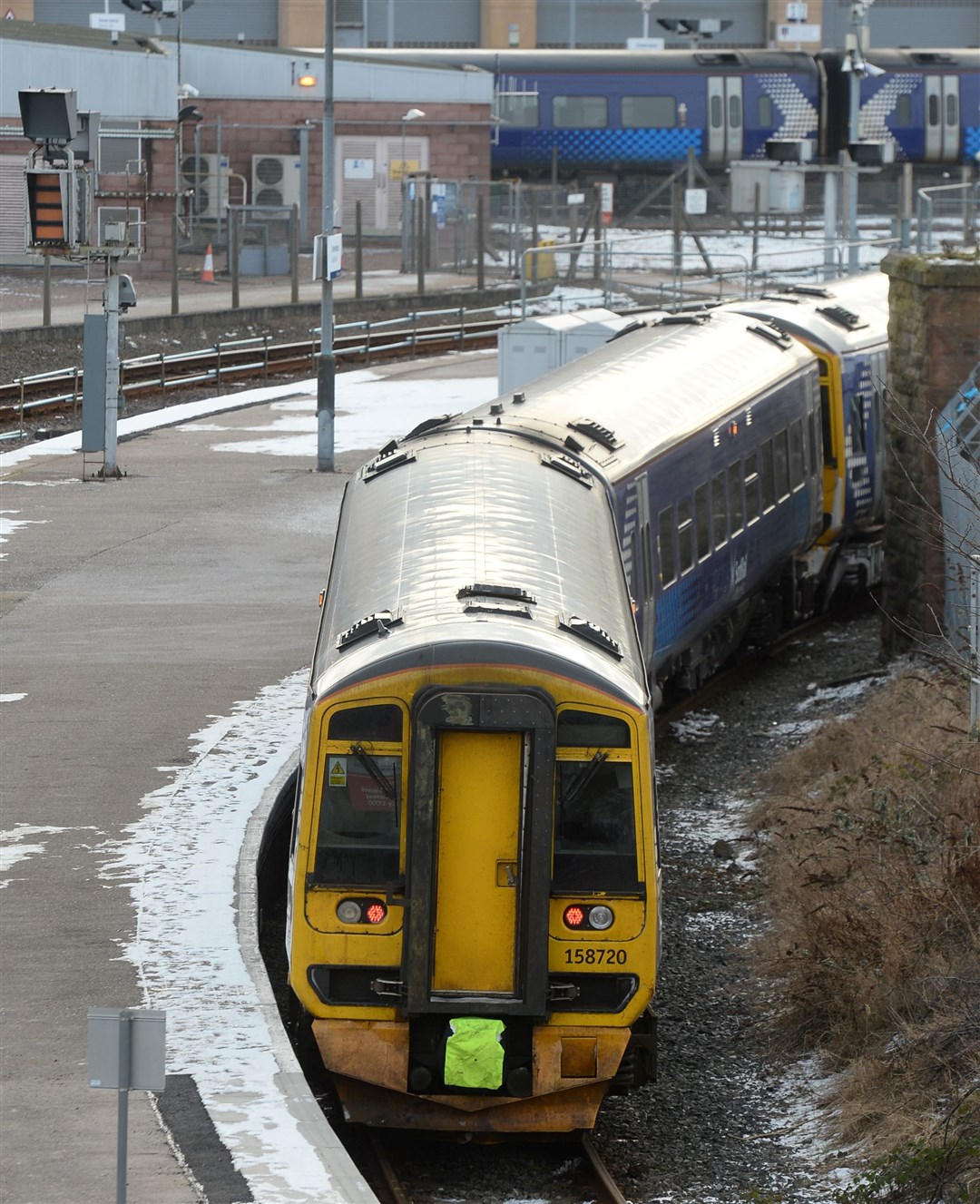 A ScotRail train at on the north platform at Inverness Railway Station. Picture: Gary Anthony.