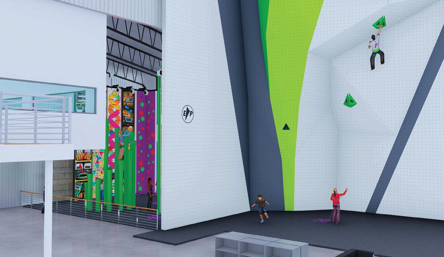 The proposed venture would include climbing walls, a café, a high-performance gym and fitness studio, plus a retail outlet.