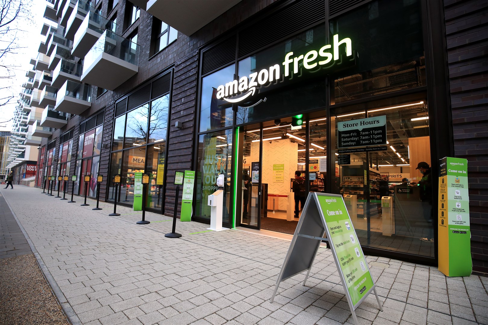 Amazon has a retail partnership with Morrisons and has been touted as a possible buyer (Adam Davy/PA)