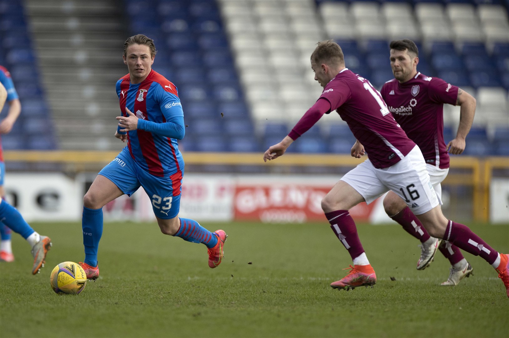 Inverness Caledonian Thistle loanee Scott Allan could feature against Ross County tonight. Picture: Ken Macpherson