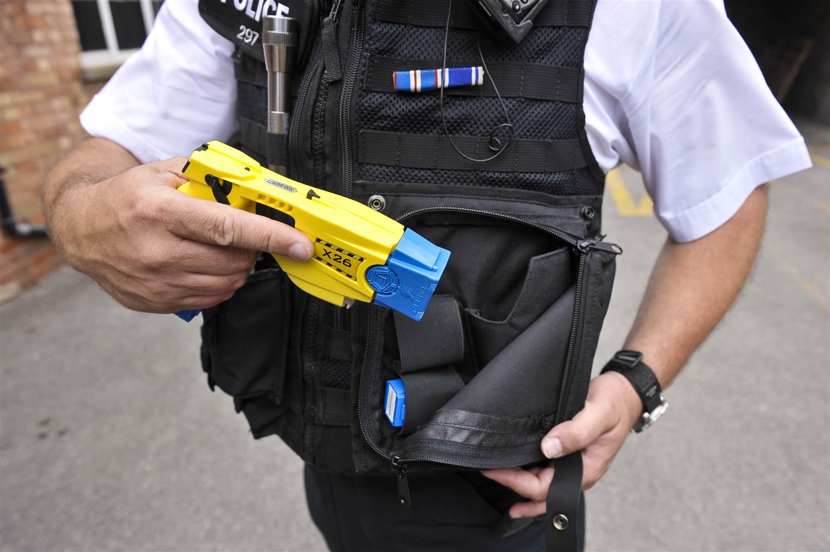 Forces can continue to use the existing Taser models the X26, pictured, and the X2 (Ben Birchall/PA)