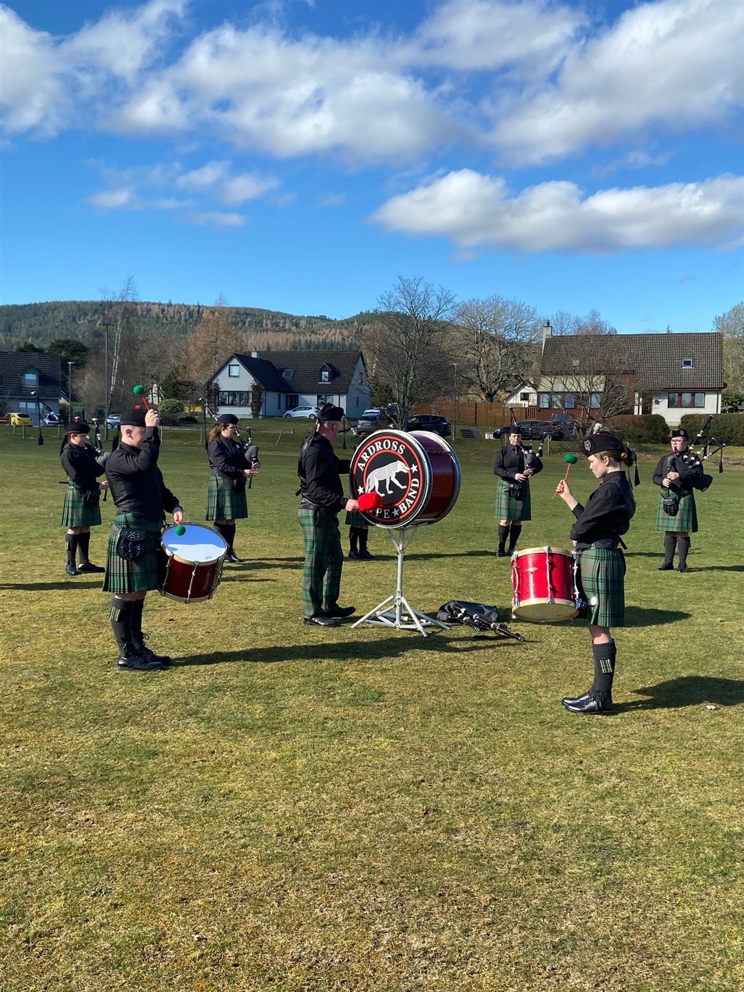 Ardross Pipe Band.