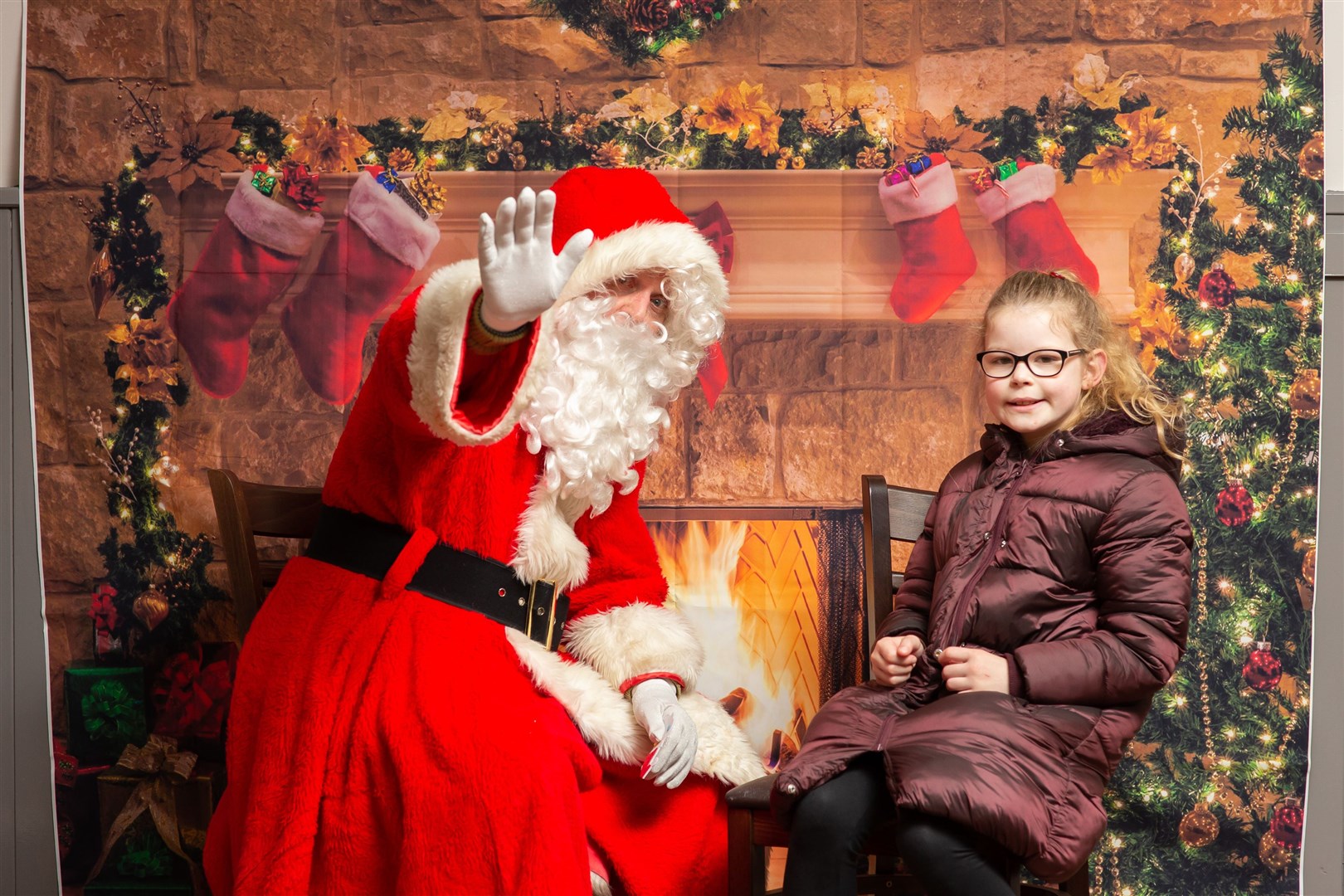 The youngsters got to meet Santa. Picture: Mike Leslie