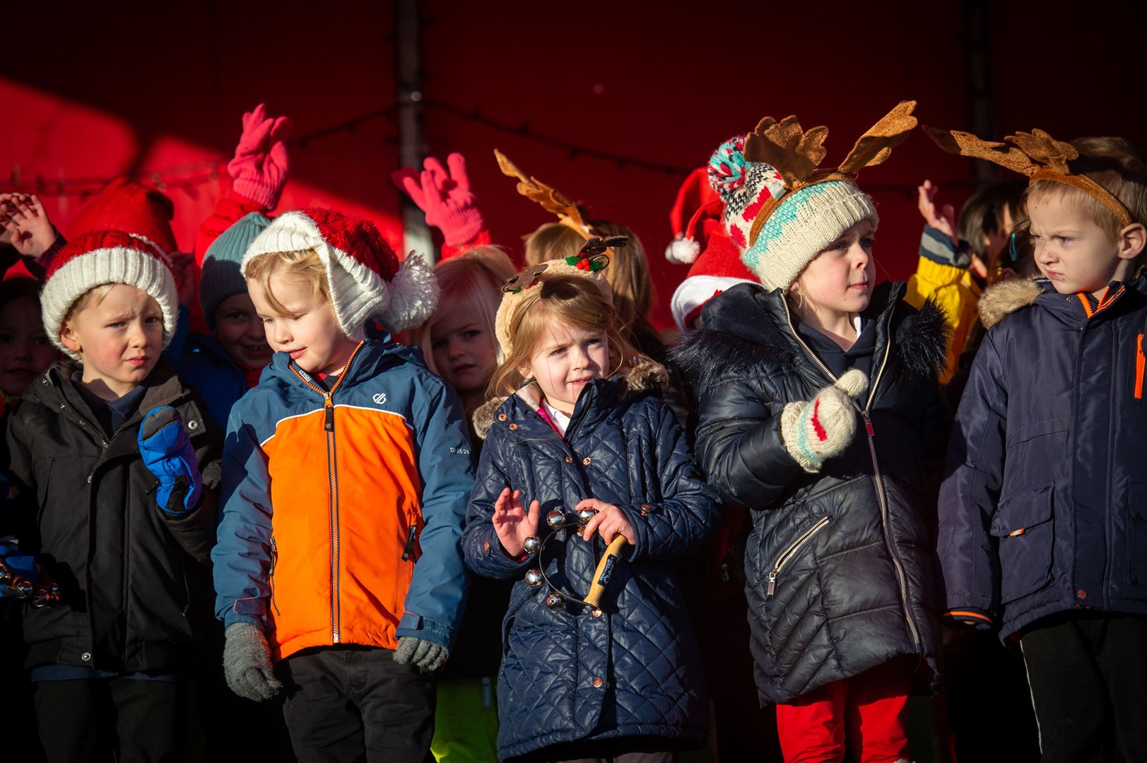 School Christmas Sing Along. Picture: Callum Mackay..