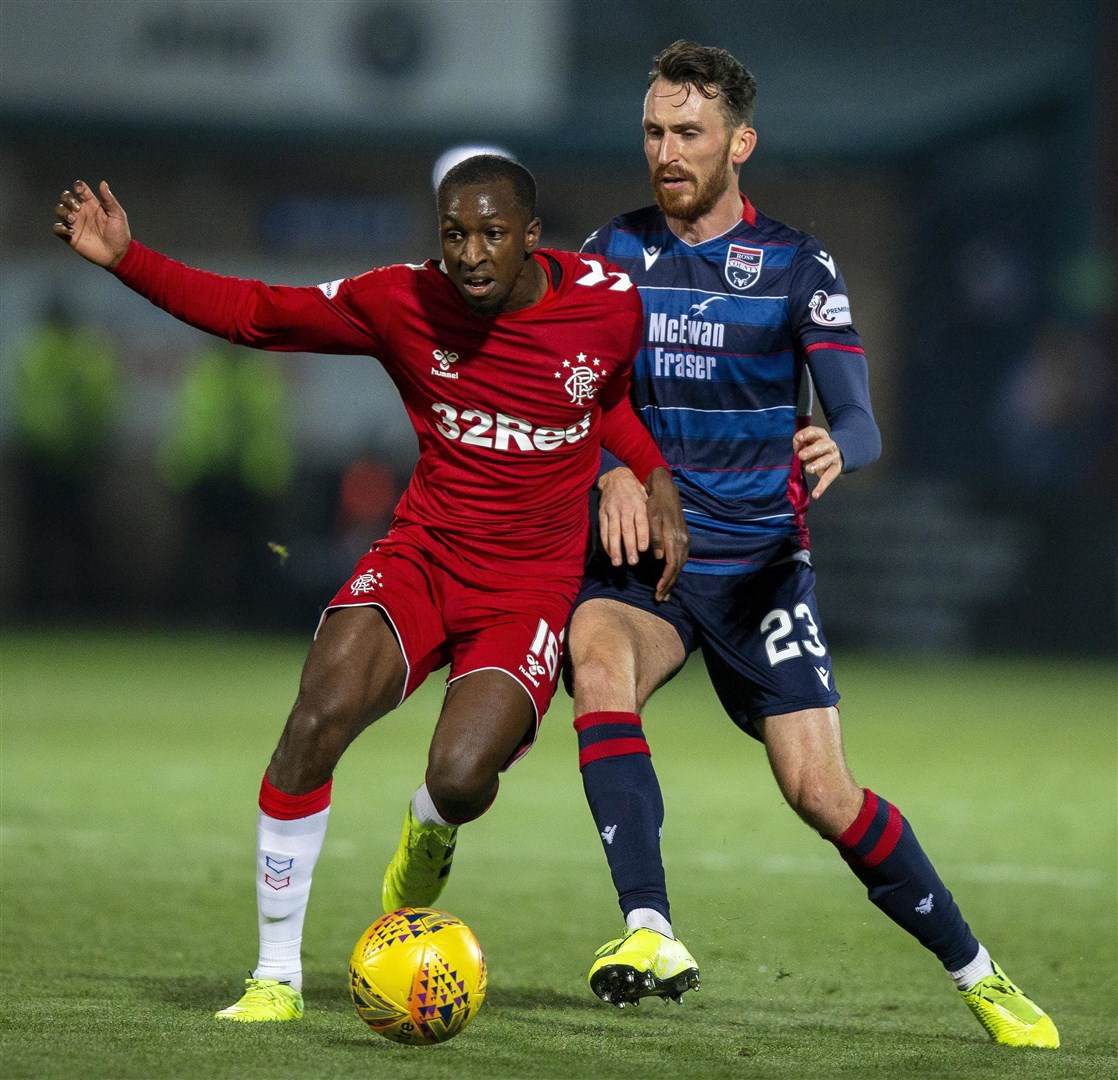 Chalmers and Rangers' Glen Kamara fight for possession in October last year. Picture: Ken Macpherson