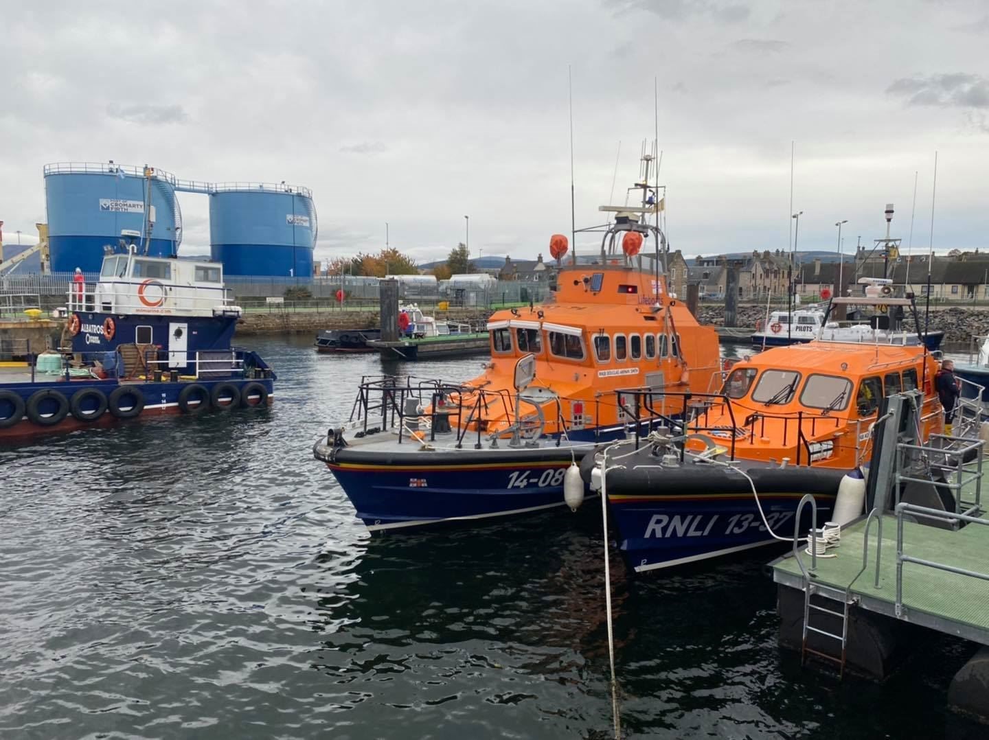 A familiar vessel returned for a brief visit. Picture: Invergordon Lifeboat RNLI