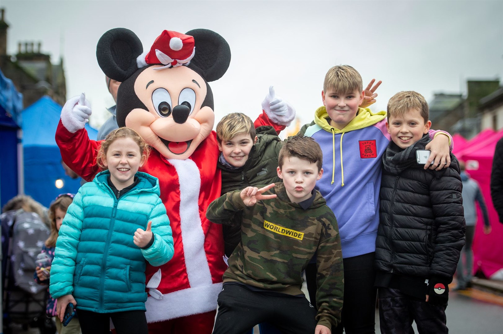 Invergordon Xmas Fair..Mickey Mouse and freinds...Picture: Callum Mackay. Image No..