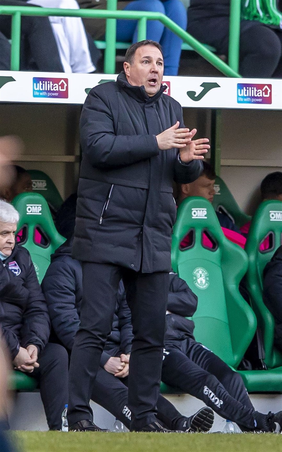 Malky Mackay is looking for more attacking bravery from his side against St Johnstone. Picture: Andy Barr