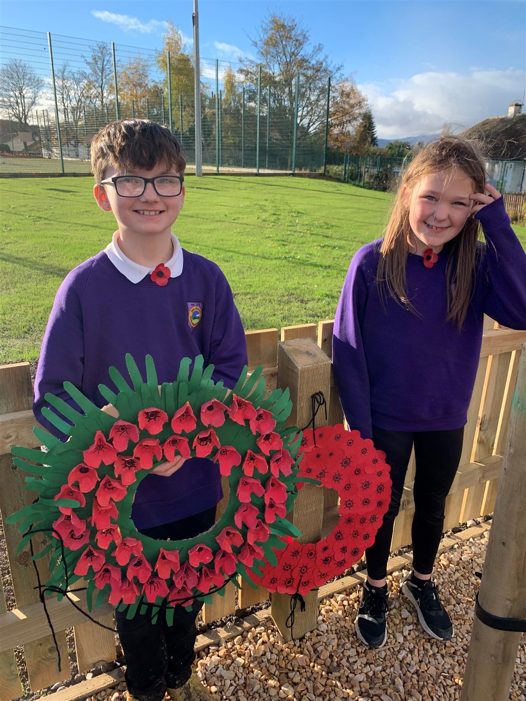 Pupils were heavily involved in acts of remembrance. Pictures: Ben Wyvis Primary