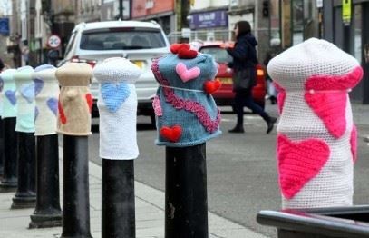 The 'yarn bomber' was appreciated in Dingwall. Picture: James Mackenzie