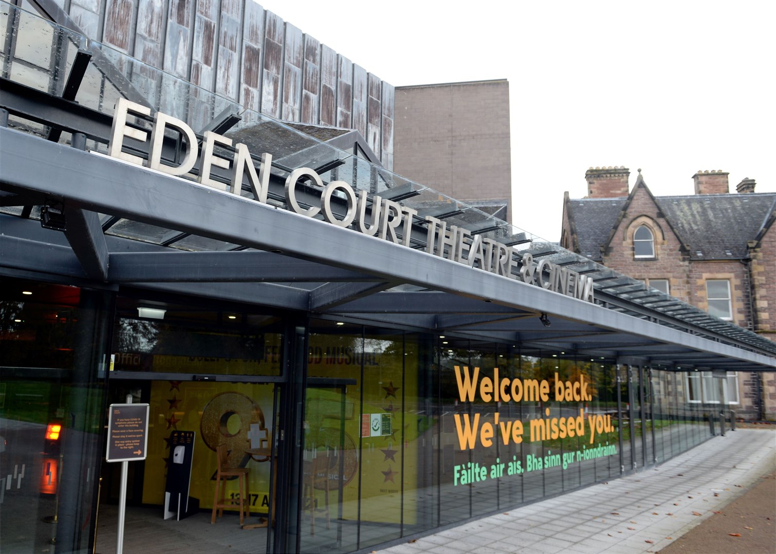 Eden Court Theatre and Cinema has now partially reopened.