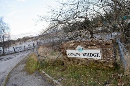 The demolished fish factory site forms the gateway to Conon Bridge.