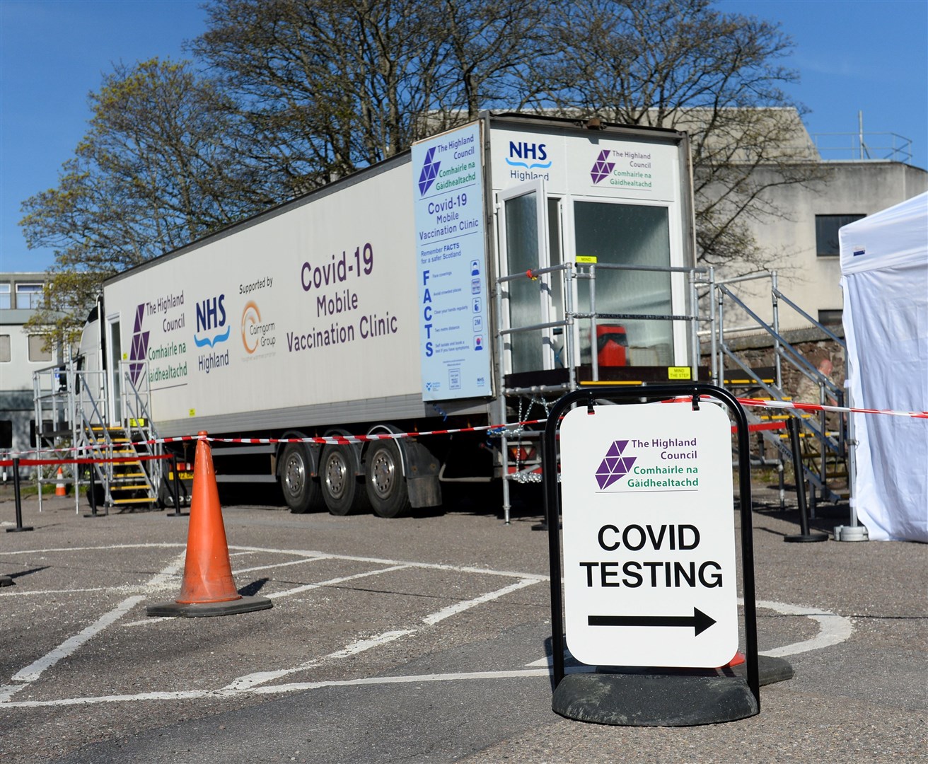 Mobile testing units have been operating across the region.