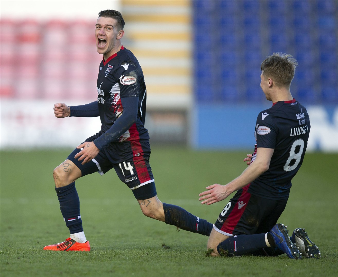 Josh Mullin came on to score twice to turn the Irn-Bru Cup final in Ross County's favour. Picture: Ken Macpherson