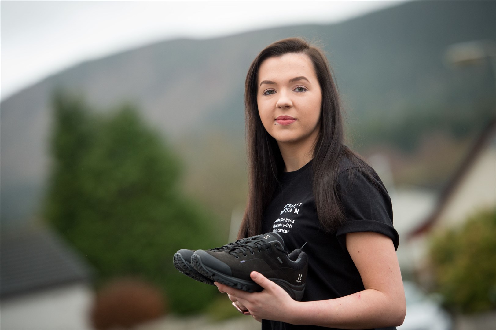 Freya Anderson set to walk up Fyrish every day in February to raise money for Anthony Nolan Trust in memory of her little brother, Callumn, who died in 2005 after failing to find a bone marrow transplant match. ..Picture: Callum Mackay. Image No. 042981.