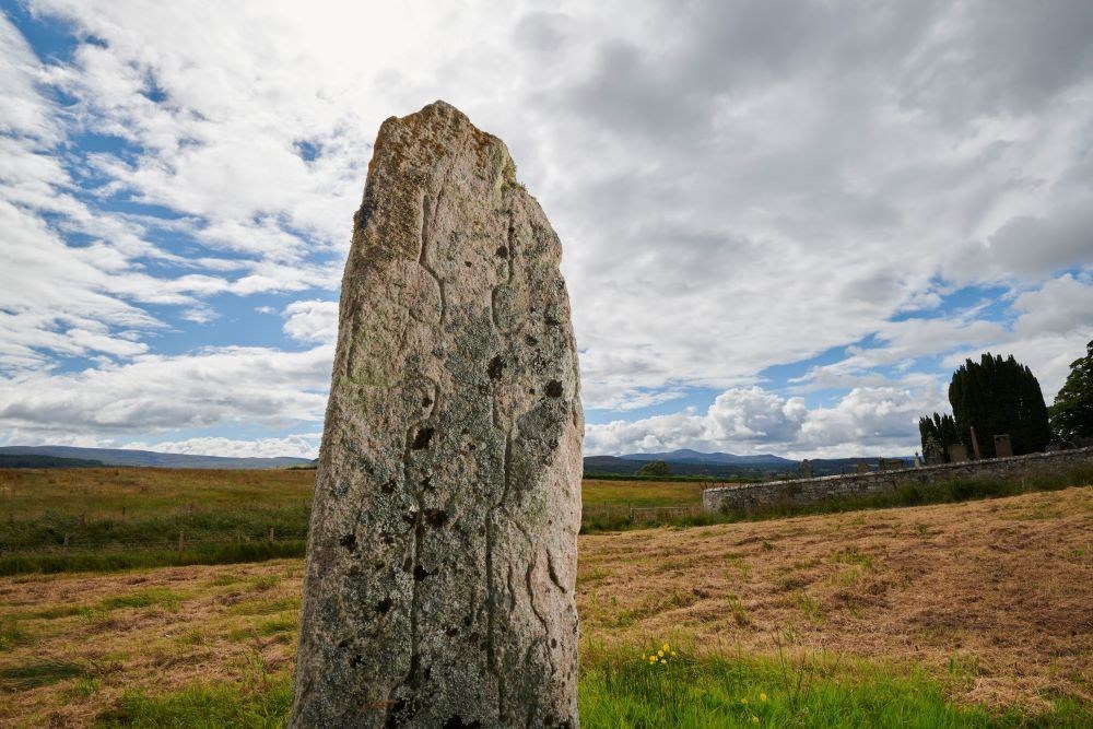 A Pictish stone on Black Isle.