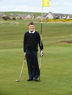 Twelve-year-old Andrew Munro had a holiday to remember after scoring a hole in one at Tarbat Golf Club.