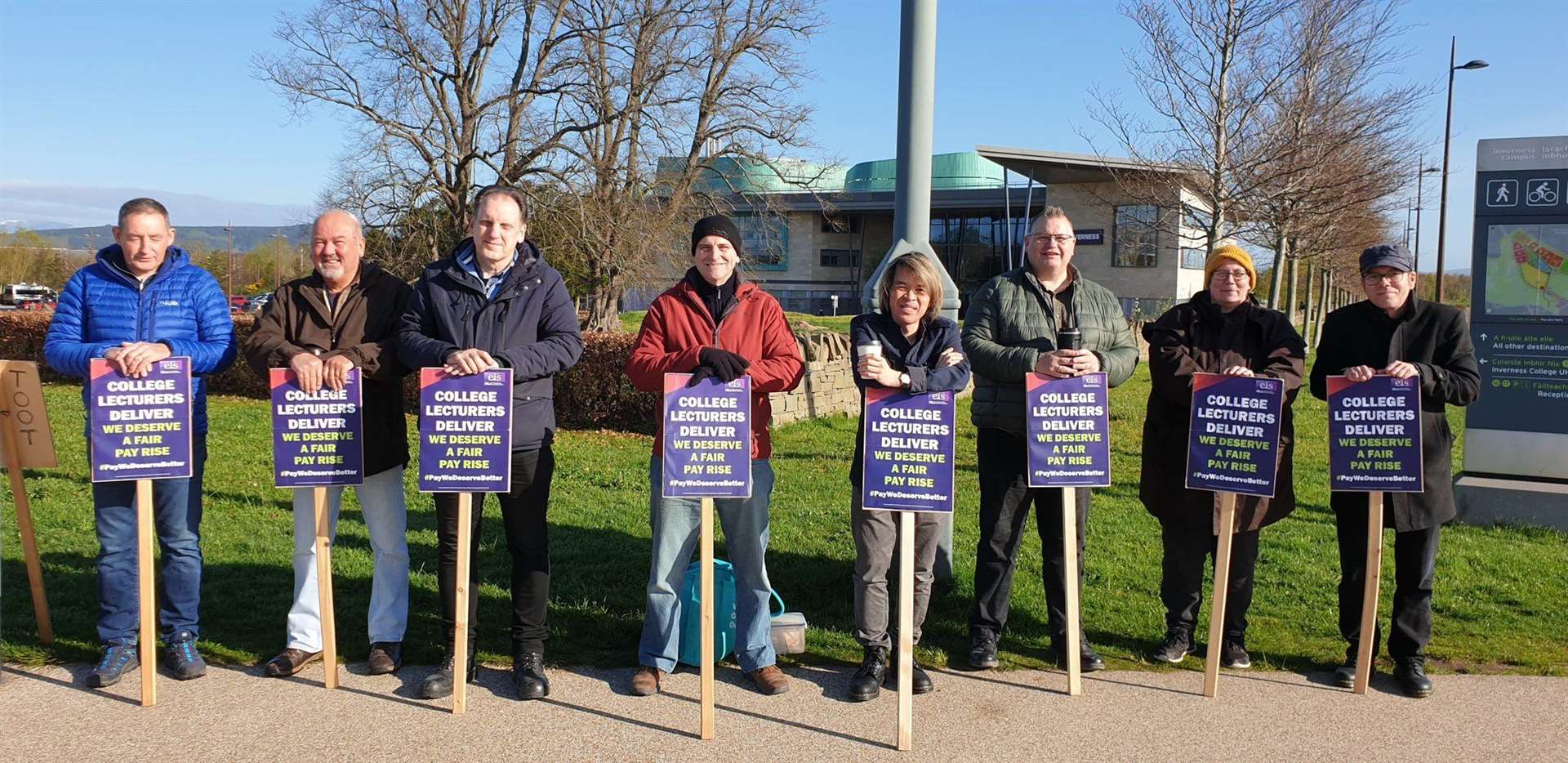 College lecturers at UHI are on strike again.