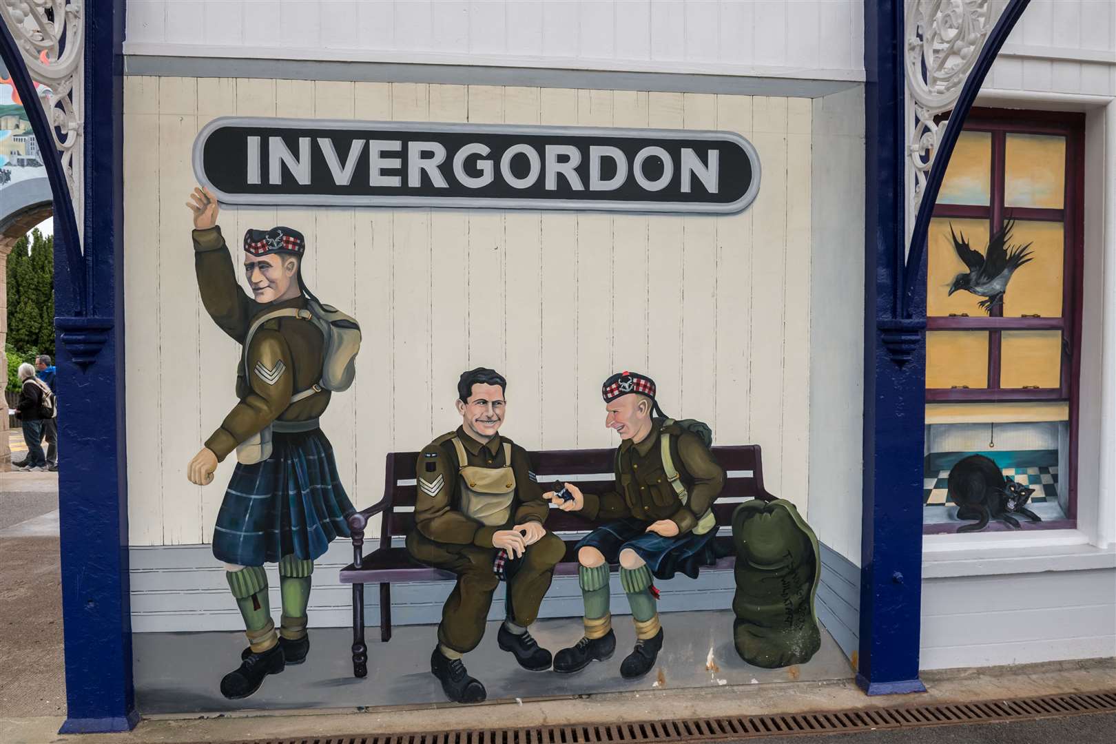 One of the murals at Invergordon station.  Photo: Callum Mackay.