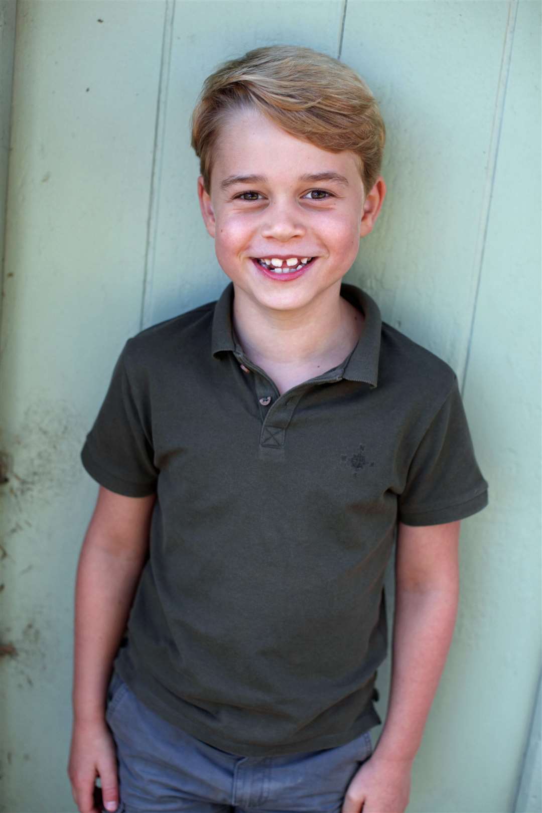 George, photographed by Kate, for his seventh birthday photos (Duchess of Cambridge/PA)