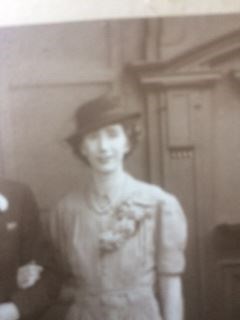 Mrs Milne on her wedding day in 1943.