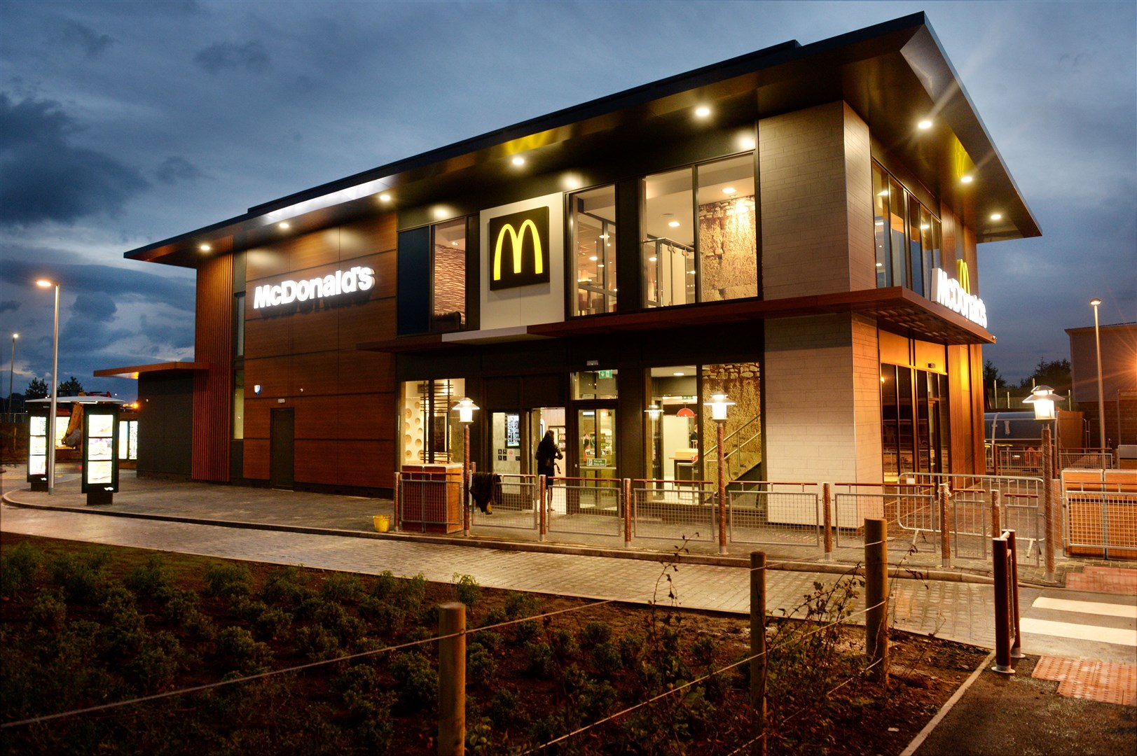 The McDonald's fast food site at Inshes Retail Park (pictured) resumed its dine-in service today. Picture: Alasdair Allen.